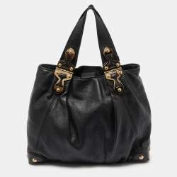 Pre Owned MICHAEL Michael Kors Black Leather Tote