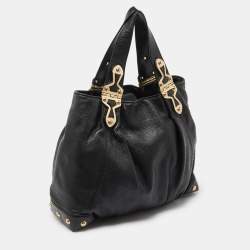 Pre Owned MICHAEL Michael Kors Black Leather Tote