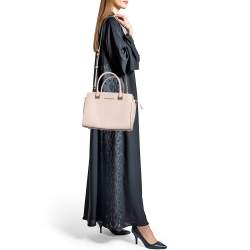 مملوكة مسبقًا MICHAEL Michael Kors Light Pink Saffiano Leather Medium Selma Tote