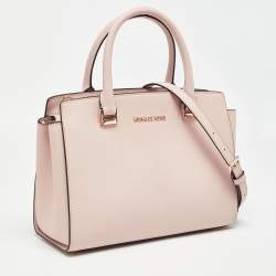 مملوكة مسبقًا MICHAEL Michael Kors Light Pink Saffiano Leather Medium Selma Tote
