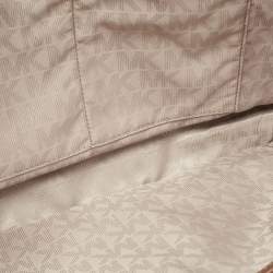 Pre Owned MICHAEL Michael Kors Brown Saffiano Leather Large Jet Set Travel Tote