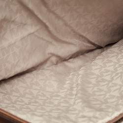 Pre Owned MICHAEL Michael Kors Brown Saffiano Leather Large Jet Set Travel Tote