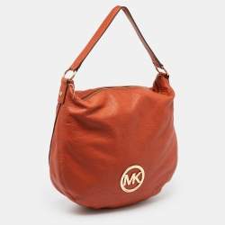 MICHAEL Michael Kors Orange Leather Hobo