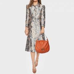 MICHAEL Michael Kors Orange Leather Hobo
