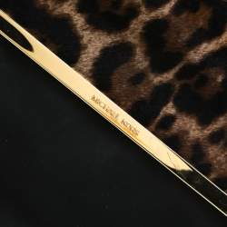 Pre Owned MICHAEL Michael Kors Leopard Print Calfhair and Leather Lana Backpack 