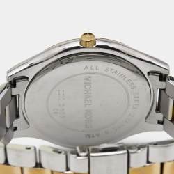 مملوكة مسبقًا ساعة يد مايكل كورس سليم رانواي MK3198 س�تانلس ستيل لونين بيضاء للجنسين  40 مم