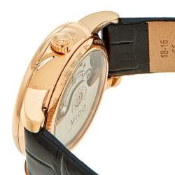 Mido Mother Of Pearl Rose Gold Plated Stainless Steel Leather Baroncelli Prisma M007.207.36.116.00 Women's Wristwatch 33 mm