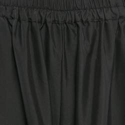 MiiN Black Crepe Paneled Pants M