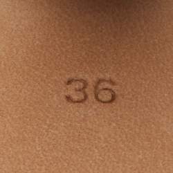 Pre Owned Miren Silver/Blue Leather La Nuit Slingback Sandals Size 36