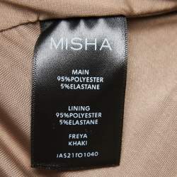 Misha Beige Jersey Skirt Top Set S
