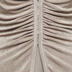 Misha Beige Jersey Skirt Top Set S