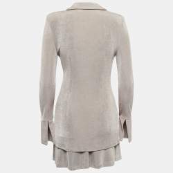 Misha Beige Jersey Skirt Top Set S