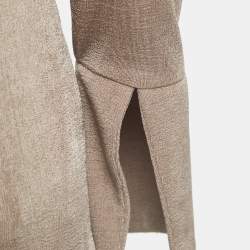 Misha Beige Jersey Skirt Top Set S