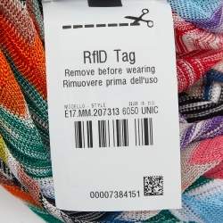 Missoni Mare Multicolor Chevron Knit Turban One Size