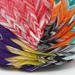 Missoni Mare Multicolor Chevron Knit Turban One Size