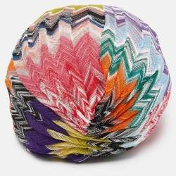 Missoni Mare Multicolor Chevron Knit Turban One Size