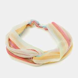 Missoni Mare Multicolor Striped Lurex Knit Headband