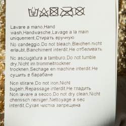 Pre Owned Missoni Mare Gold Lurex Knit Bikini Set S