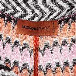 مملوكة مسبقًا Missoni Mare Pink/Orange Chevron Knit Cover Up Trousers L