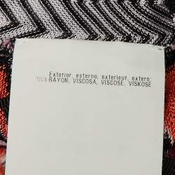 مملوكة مسبقًا Missoni Mare Pink/Orange Chevron Knit Cover Up Trousers L