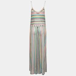 Missoni Mare Multicolor Patterned Lurex Knit Jumpsuit L