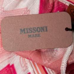 Missoni Mare Pink Patterned Knit Halter Neck Jumpsuit M