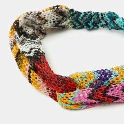 Missoni Mare Multicolor Lurex Knit Twisted Headband