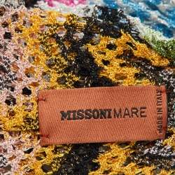 Missoni Mare Multicolor Lurex Knit Twisted Headband