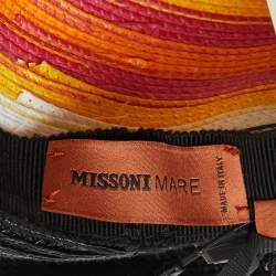 Missoni Mare Black Braided Straw Hat M