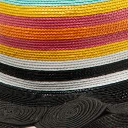 Missoni Mare Black Braided Straw Hat M