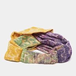 Missoni Mare Multicolor Patterned Lurex Knit Twisted Headband