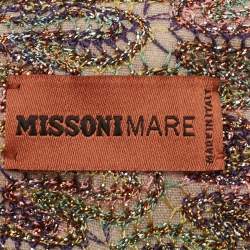 Missoni Mare Multicolor Patterned Lurex Knit Twisted Headband