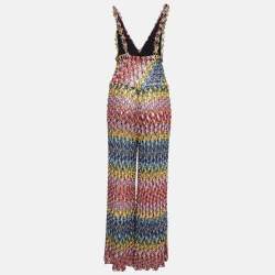 Pre Owned Missoni Mare Multicolor Crochet Knit Cover-Up Jumpsuit M