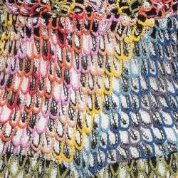 Pre Owned Missoni Mare Multicolor Crochet Knit Cover-Up Jumpsuit M