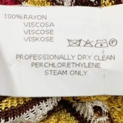 Pre Owned Missoni Mare Multicolor Viscose Caftan Maxi Dress L