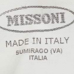 Pre Owned Missoni Mare Black Knit Kaftan Maxi Dress L