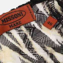 Pre Owned Missoni Mare Black Knit Kaftan Maxi Dress L