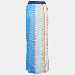 Missoni Mare Multicolor Chevron Knit Maxi Skirt M