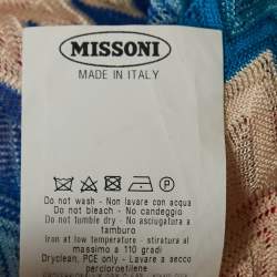 Missoni Mare Multicolor Chevron Knit Cover-Up Maxi Kaftan Dress M