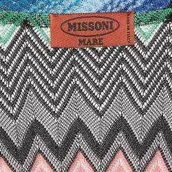 Missoni Mare Multicolor Chevron Knit Cover-Up Maxi Kaftan Dress S