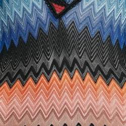 Missoni Mare Multicolor Chevron Knit Cover-Up Maxi Kaftan Dress S