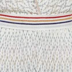 Missoni Mare White Lurex Patterned Knit Halter Neck Jumpsuit S