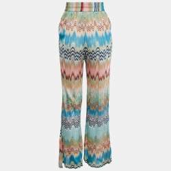 Missoni Mare Multicolor Patterned Knit Cover-Up Beach Pants S