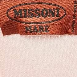 Pre Owned Missoni Mare Multicolor Patterned Knit Sleeveless Cover-Up Maxi Dress L