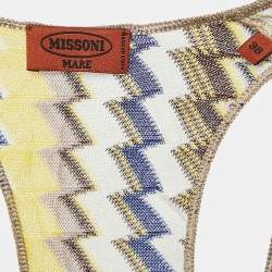 Pre Owned Missoni Mare Multicolor Chevron Knit Cover-Up Short Dress S