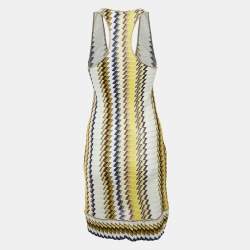 Pre Owned Missoni Mare Multicolor Chevron Knit Cover-Up Short Dress S