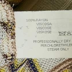Pre Owned Missoni Mare Multicolor Chevron Knit Cover-Up Short Dress S