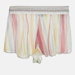 Missoni Mare Multicolor Striped Lurex Knit Swim Shorts S