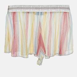 Missoni Mare Multicolor Striped Lurex Knit Swim Shorts S