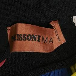Missoni Mare Multicolor Panel Detail Chiffon Asymmetric Cover-Up Skirt S